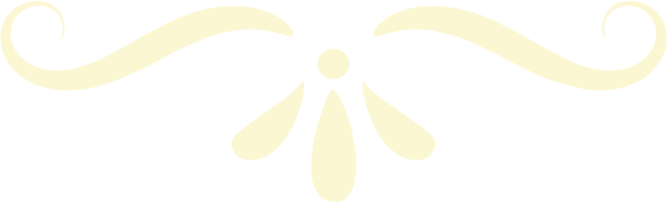 cream ribbon facing bottom